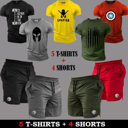 5 تيشرتات + 4 شورتات