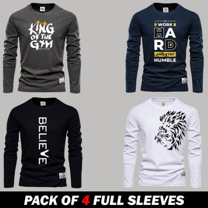 4 قمصان بأكمام طويلة + 4 سراويل قصيرة